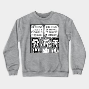 Horror Movie Sleepover Crewneck Sweatshirt